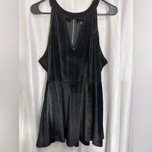 Black Velvet Torrid Peplum Top